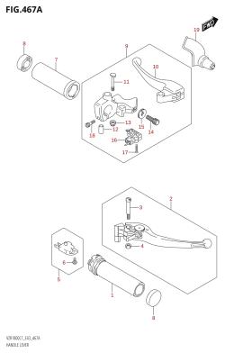467A - HANDLE LEVER (VZR1800:L7:E43)