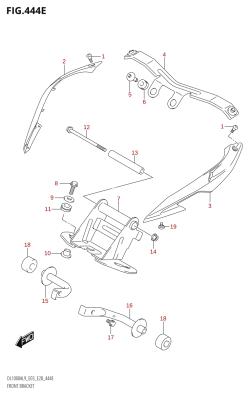 444E - FRONT BRACKET (DL1000A:L9:E28)