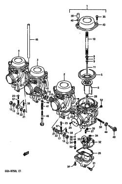 012 - CARBURETOR (MODEL J /​ K)