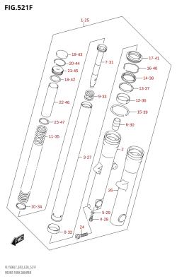 521F - FRONT FORK DAMPER (VL1500T:L7:E28)
