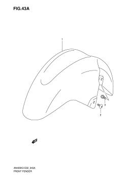 43A - FRONT FENDER (AN400SK5 /​ SK6)