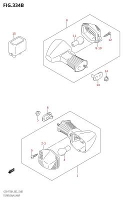 334B - TURNSIGNAL LAMP (K2,K3)