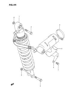 044 - REAR SHOCK ABSORBER (DR350SL /​ SM /​ SN /​ SP /​ SR)