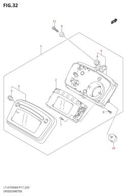 032 - SPEEDOMETER (LT-A750XK8 /​ XZK8 /​ XK9 /​ XZK9)