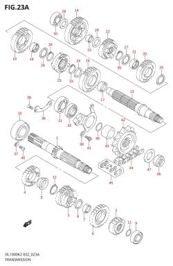 23A - TRANSMISSION (MODEL K4 /​ K5 /​ K6)