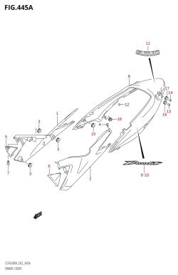 445A - FRAME COVER (GSF650,GSF650A,GSF650U,GSF650UA)