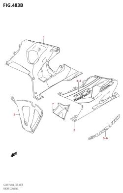 483B - UNDER COWLING ((GSX-R750,GSX-R750U2):K5)