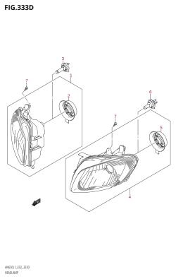 333D - HEADLAMP (AN650A:L1:E24)