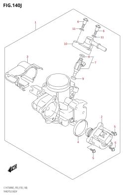 140J - THROTTLE BODY (LT-A750XPZ:M2:P33)