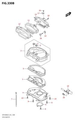 330B - SPEEDOMETER (VZR1800BZ:L4:E19)