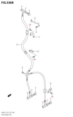 536B - FRONT BRAKE HOSE (AN650:L1:E33)