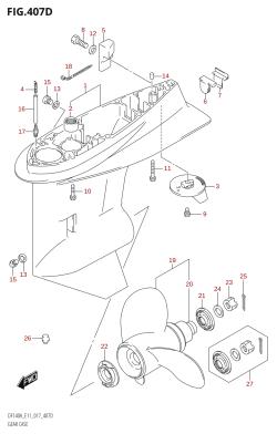 407D - GEAR CASE (DF115AZ:E11)