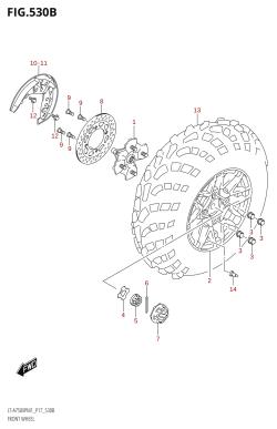 530B - FRONT WHEEL (LT-A750XPZM1 P17)