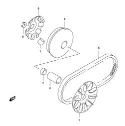 12A - TRANSMISSION (1) (MODEL AY50WR K2, SEE NOTE)