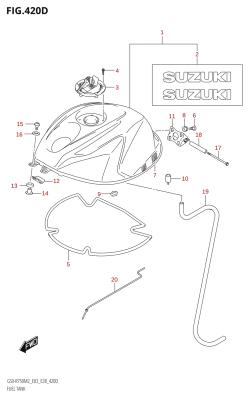 420D - FUEL TANK (GSX-R750Z:E33)