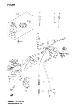 028 - WIRING HARNESS (MODEL K3 /​ UK3 /​ HK3 /​ HUK3)