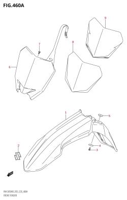 460A - FRONT FENDER (RM-Z450:(K8,K9,L0))