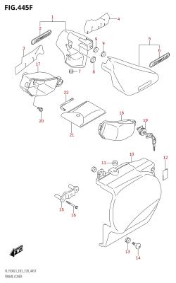 445F - FRAME COVER (VL1500B:L3:E33)
