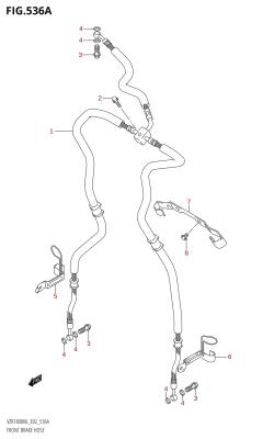 536A - FRONT BRAKE HOSE