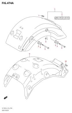 474A - REAR FENDER (VL1500:L4:E24)