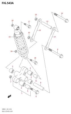 543A - REAR CUSHION LEVER