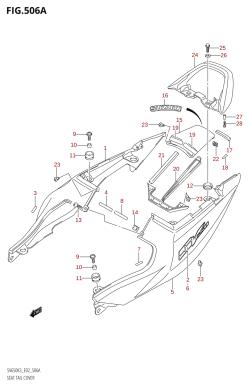 506A - SEAT TAIL COVER ((SV650,SV650U):K3)
