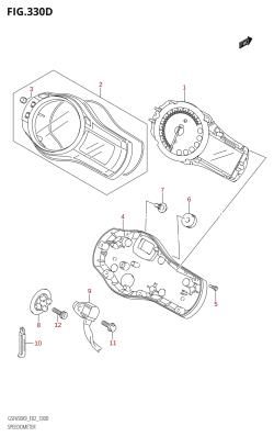 330D - SPEEDOMETER (GSF650SA,GSF650SUA)