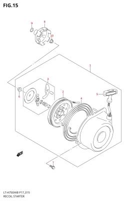 015 - RECOIL STARTER (LT-A750XK8 /​ XZK8 /​ XK9 /​ XZK9)