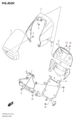 452H - HEADLAMP COVER (VZR1800BZUF:L6:E19)
