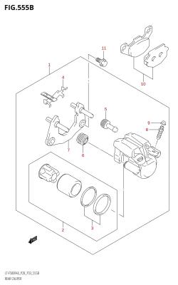 555B - REAR CALIPER (K5,K6,K7)