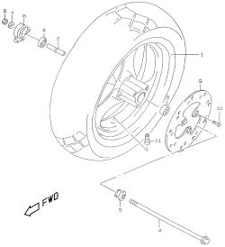 40B - FRONT WHEEL (MODEL K1)