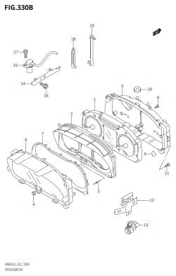 330B - SPEEDOMETER (AN650:L3:E19)