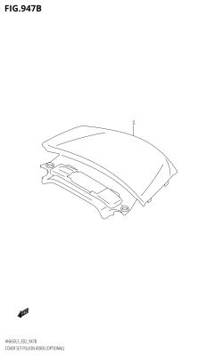 947B - COVER SET PILLION RIDER (OPTIONAL) (AN650Z:L3:E19)