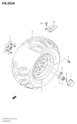 552A - LH REAR WHEEL (LT-A750X:L2:P28)