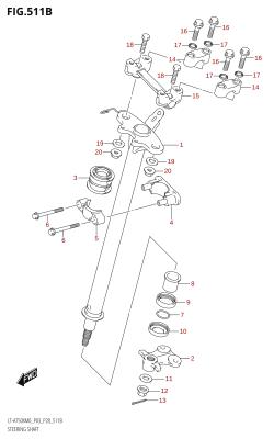 511B - STEERING SHAFT (LT-A750X:M0:P28)
