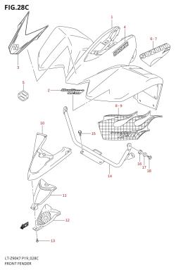 28C - FRONT FENDER (MODEL L0)