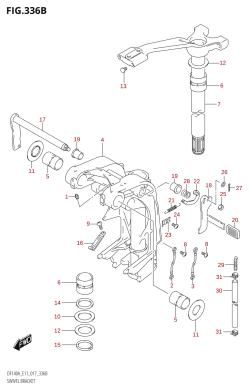 336B - SWIVEL BRACKET (DF115AT:E11)