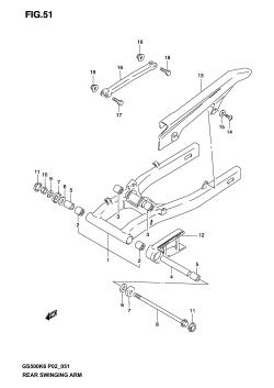 051 - REAR SWINGING ARM (MODEL K3)