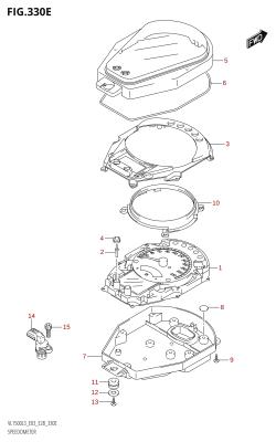 330E - SPEEDOMETER (VL1500B:L3:E28)