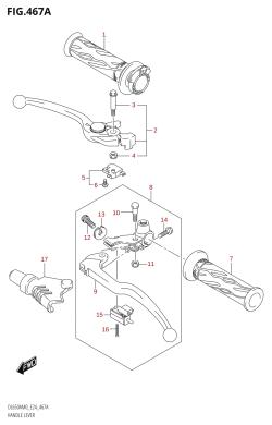 467A - HANDLE LEVER (DL650A,DL650AUE)