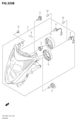 333B - HEADLAMP (GSX1300R:L1:E19)