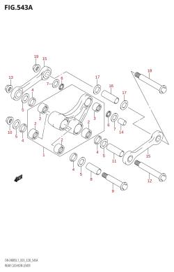 543A - REAR CUSHION LEVER