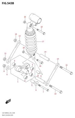 543B - REAR CUSHION LEVER (GSX1300RA:L4:E19)