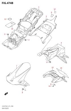 474B - REAR FENDER (GSX-R750:L2:E24)