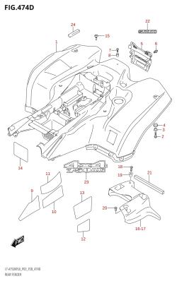 474D - REAR FENDER (LT-A750XPB:L8:P03)