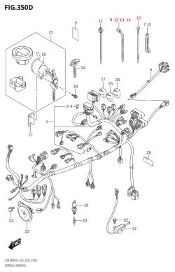 350D - WIRING HARNESS (VZR1800BZ:L8:E33)
