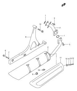 013 - MUFFLER (MODEL X /​ W /​ Y)