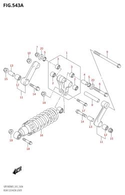 543A - REAR CUSHION LEVER