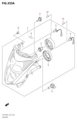 333A - HEADLAMP (GSX1300R:L1:E14)