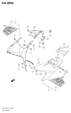 485D - SIDE COWLING (GSX-R750:L2:E24)